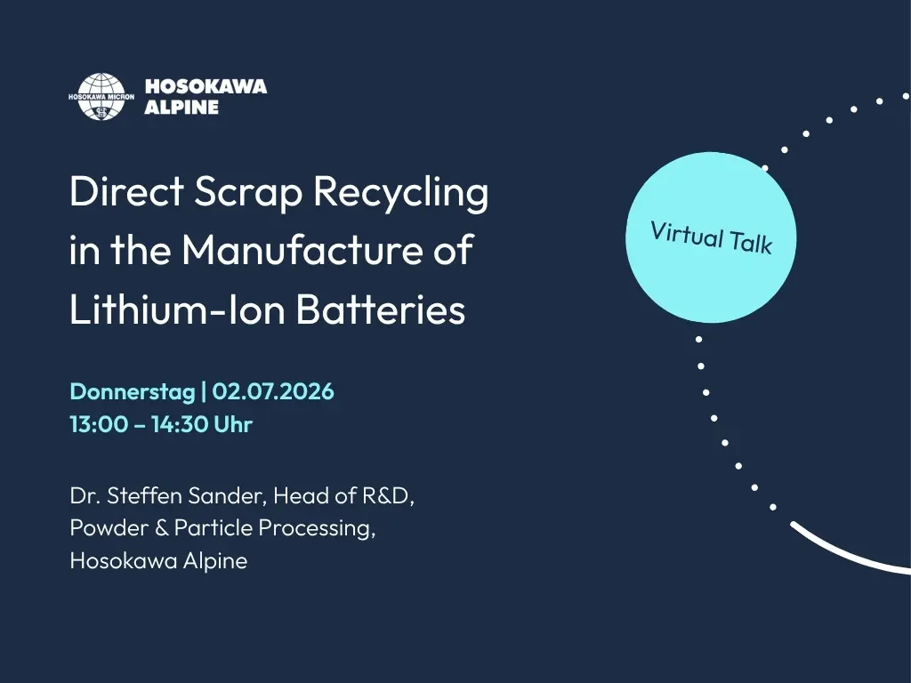 Ankündigung des virtuellen Experten-Talks mit Dr. Steffen Sander vor der POWTECH TechnoPharm 2026
