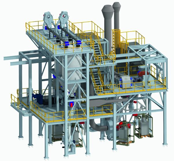 3D Rendering Anlage zur Planung
