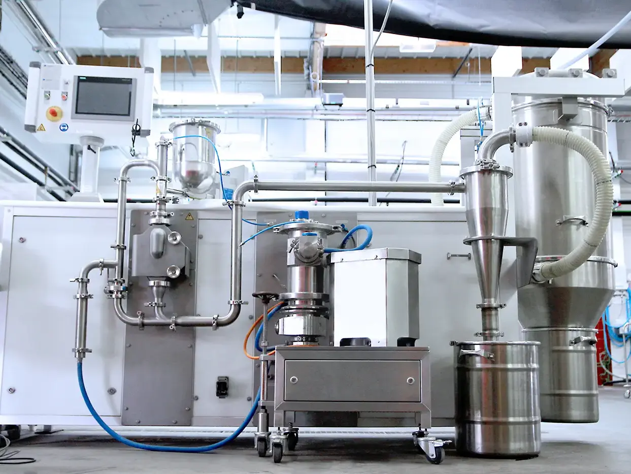 Installierte Multiprozessanlage im Protein Center von IMPROVE.