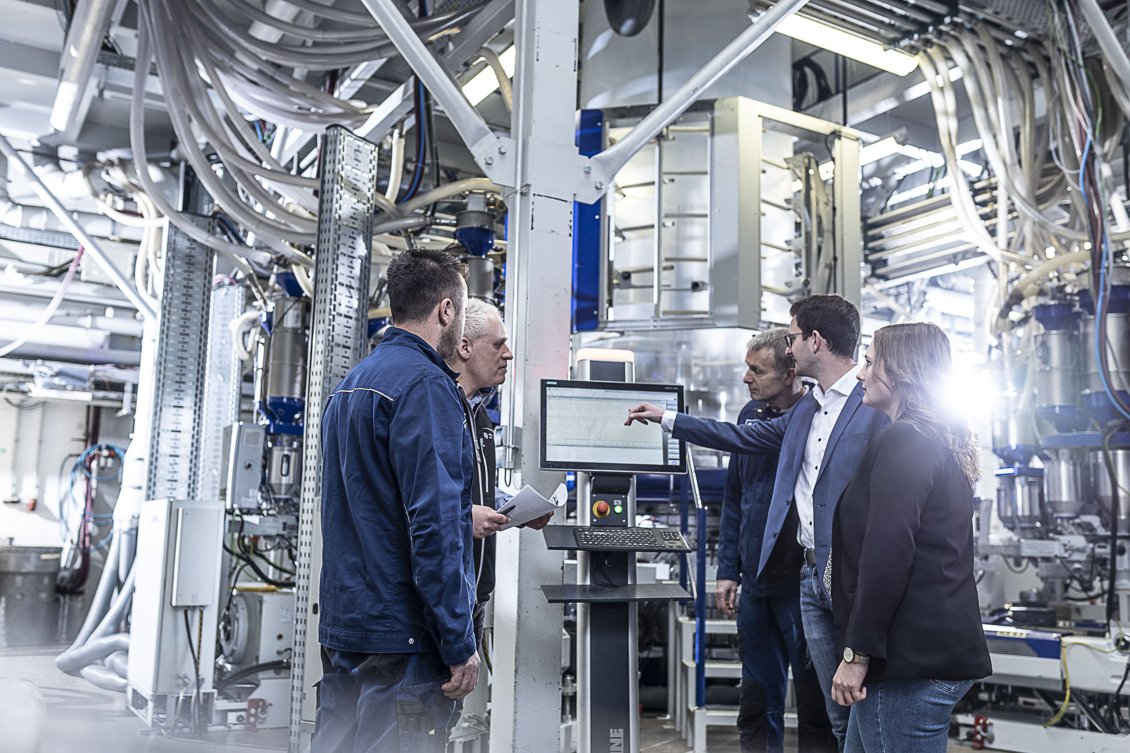 Blasfolienanlage im Technikum Augsburg