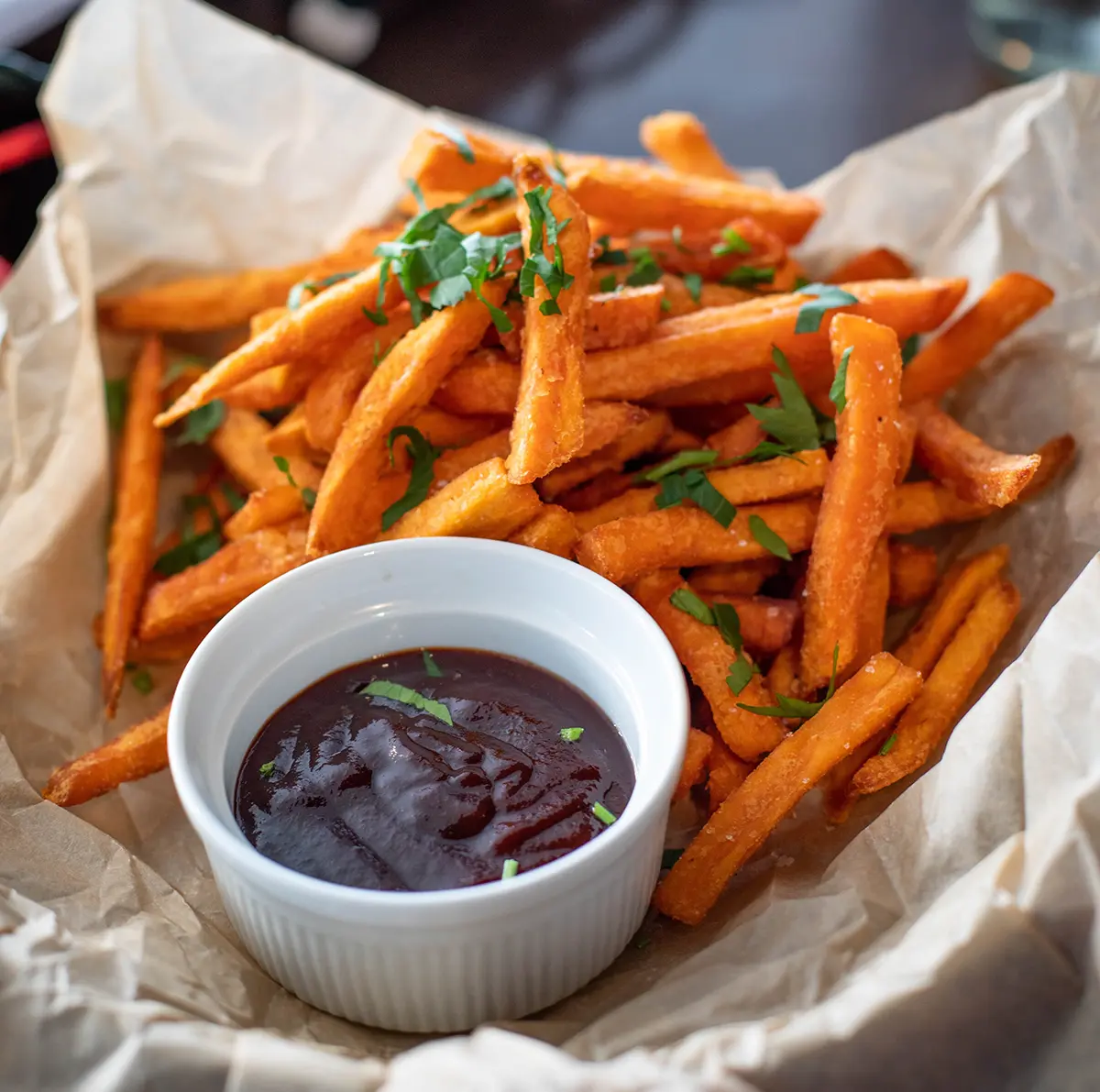 Pommes mit Dip